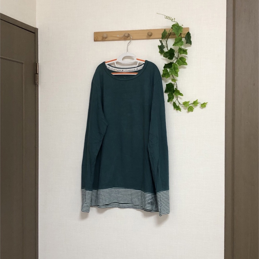 LIME.INC 裾袖ボーダーカットソー レディースのトップス(カットソー(長袖/七分))の商品写真