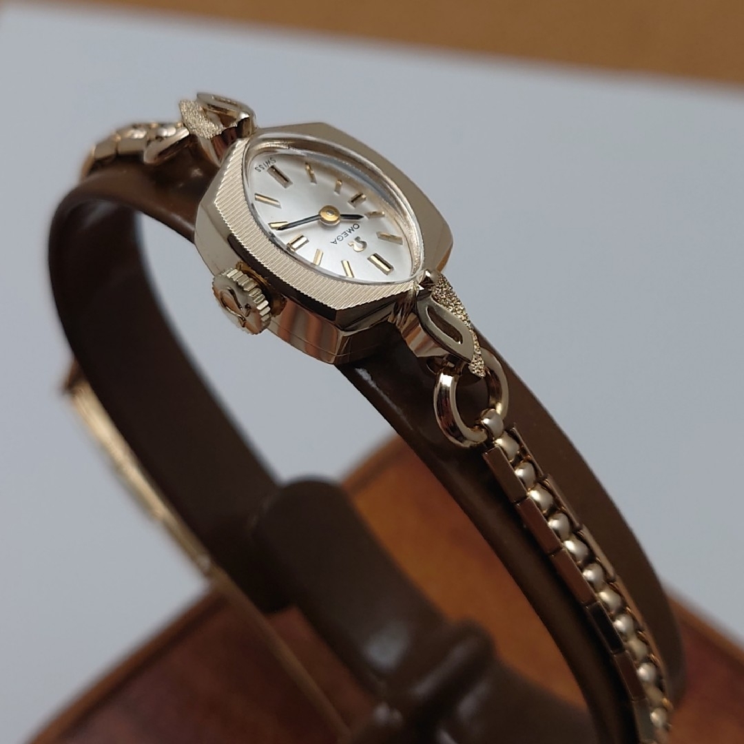 OMEGA(オメガ)の【オーバーホール済み】オメガ 14KYG金無垢 レディース 1972年製 超美品 レディースのファッション小物(腕時計)の商品写真