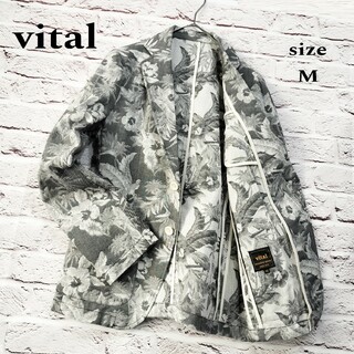 vital MONSIEUR NICOLE - 【美品】ヴィダル ムッシュニコル vital 花柄 テーラードジャケット
