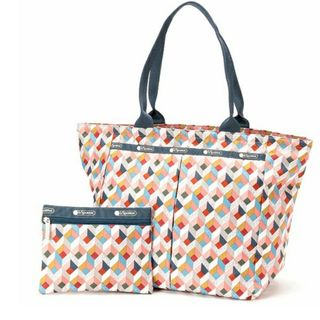 レスポートサック(LeSportsac)のLeSportsac　レスポ　新品　ポーチ付き　トートバッグ　ボックスステップ(トートバッグ)