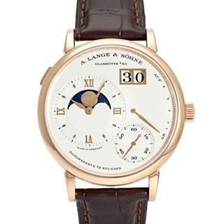 ランゲアンドゾーネ(A. Lange & Söhne（A. Lange & Sohne）)のランゲゾーネ A.LANGE SOHNE グランドランゲ1 ムーンフェイズ LSLS1394AA 139.032 シルバー文字盤 中古 腕時計 メンズ(腕時計(アナログ))