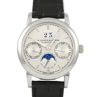 ランゲアンドゾーネ(A. Lange & Söhne（A. Lange & Sohne）)のランゲ＆ゾーネ A.LANGE & SOHNE サクソニア アニュアルカレンダー LSLS3302AP 330.025 シルバー文字盤 中古 腕時計 メンズ(腕時計(アナログ))