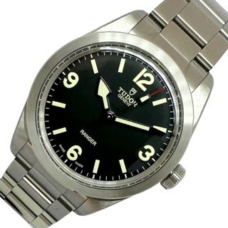 チュードル(Tudor)の　チューダー/チュードル TUDOR レンジャー 黒文字盤 ルミノバ ステンレス 79950 シルバー/ブラック ステンレススチール 自動巻き メンズ 腕時計(その他)