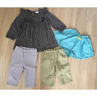 ザラ(ZARA)の100 子供服4点セット　ワンピース　パンツ　ZARA 無印　futafuta (パンツ/スパッツ)