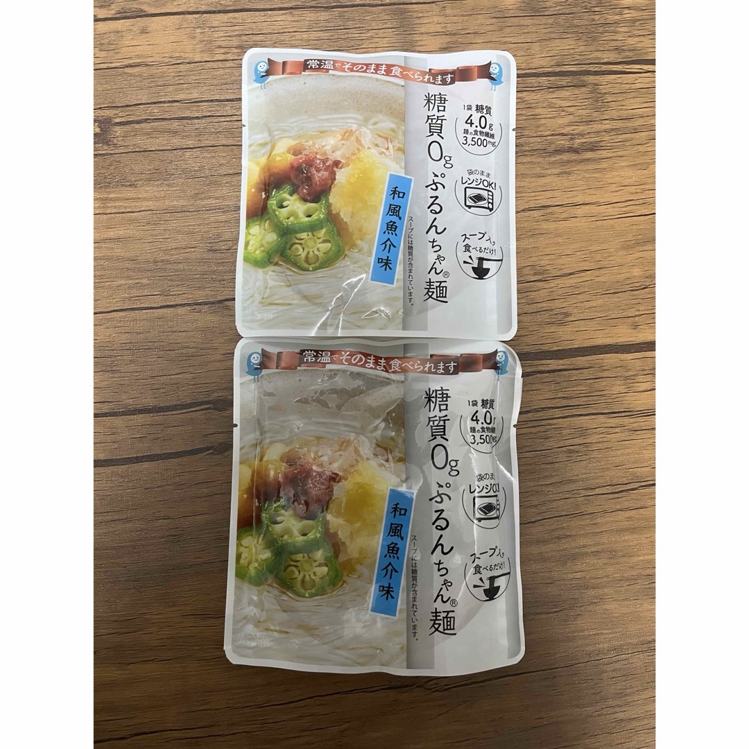 Omikenshi(オーミケンシ)の糖質0g ぷるんちゃん麺 和風魚介味 2点 食品/飲料/酒の加工食品(インスタント食品)の商品写真