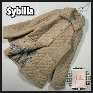 Sybilla - シビラ キルティング ジャケット 薄中綿 ベージュ 春 秋 ハーフ コート M