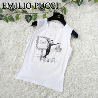 エミリオプッチ(EMILIO PUCCI)のEMILIO PUCCI エミリオプッチ 女の子 ノースリーブ カットソー(Tシャツ(半袖/袖なし))