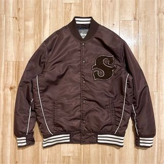 激レア！00’s STUSSY “OLD GOLD” VARSITY JKT