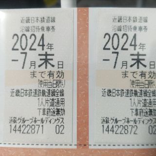 ☆近鉄株主優待乗車券2枚一組☆即日発送可能☆7月末☆(鉄道乗車券)