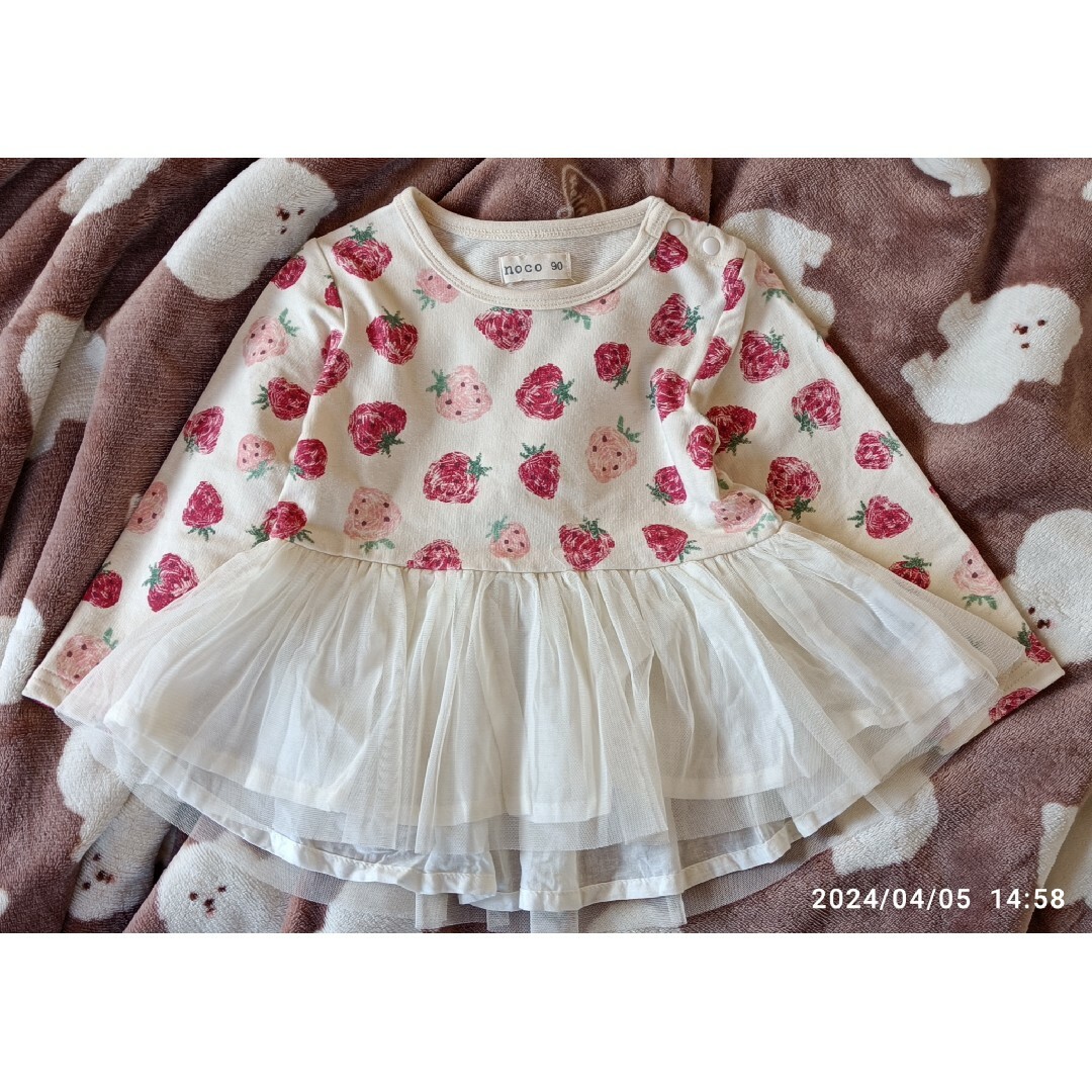 バースデイ(バースデイ)のバースデイ　コノコ　いちご　トップス　90 キッズ/ベビー/マタニティのキッズ服女の子用(90cm~)(Tシャツ/カットソー)の商品写真