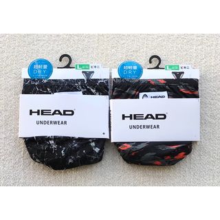 ヘッド(HEAD)のHEAD ビキニ ブリーフ Ｌサイズ デザイン ブラック＆オレンジ 2枚セット(その他)