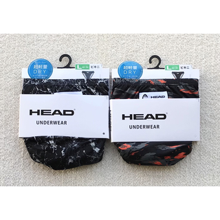 ヘッド(HEAD)のHEAD ビキニ ブリーフ Ｌサイズ デザイン ブラック＆オレンジ 2枚セット(その他)