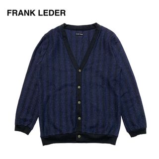 フランクリーダー(FRANK LEDER)の☆美品 フランクリーダー ウール ヘリンボーン ニット カーディガン ドイツ製(ニット/セーター)