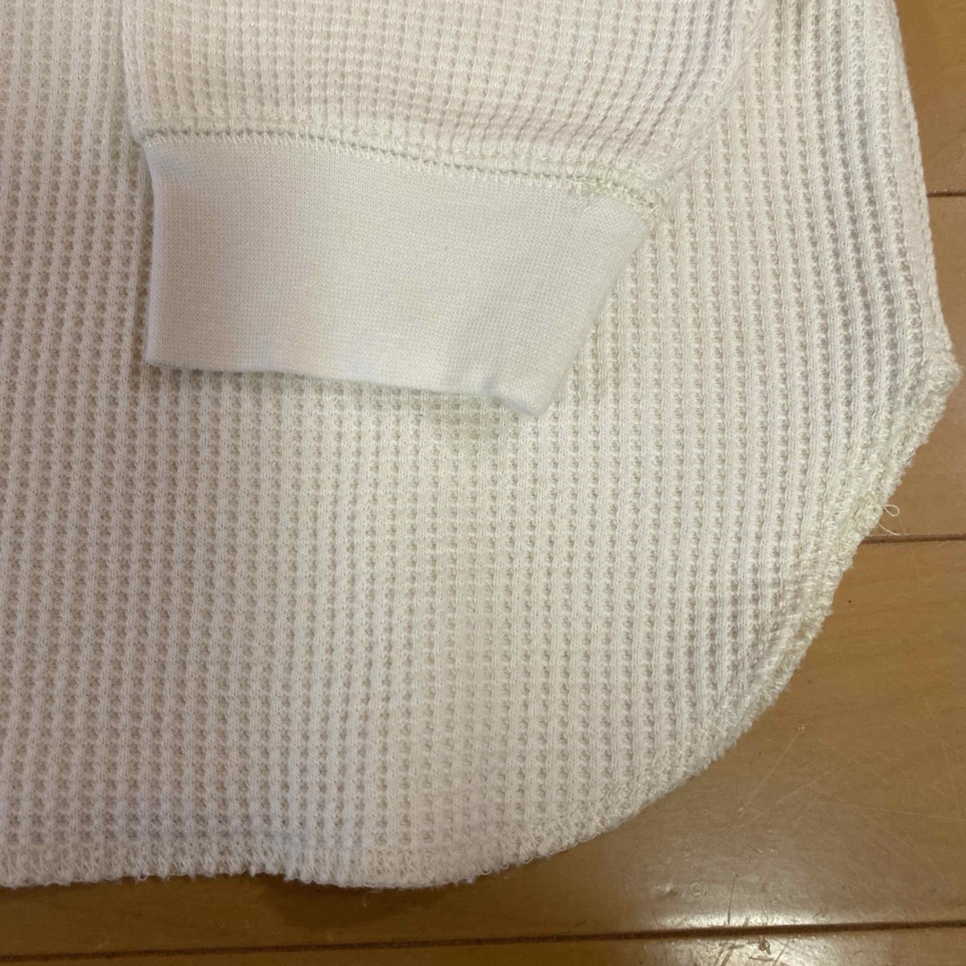 UNIQLO(ユニクロ)のユニクロ　7分袖　ワッフルTシャツ　サイズS レディースのトップス(Tシャツ(長袖/七分))の商品写真