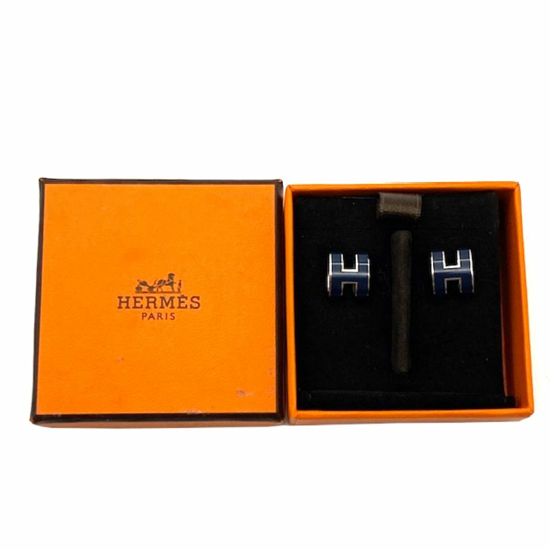 HERMES エルメス ポップアッシュ ポップH ピアス シルバー HERMES エルメス ポップアッシュ ポップH ピアス シルバー
