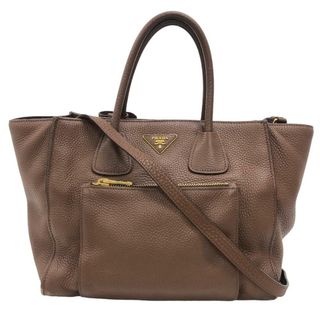 プラダ(PRADA)のプラダ PRADA ハンドバッグ
 ヴィッテロダイノ 2WAY ショルダーバック BN2626 ブラウン(ハンドバッグ)