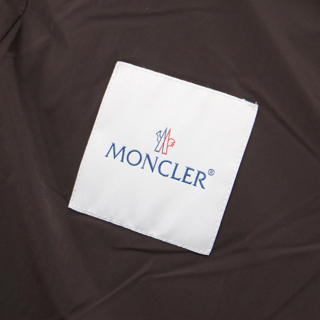 MONCLER(モンクレール)のMONCLER モンクレール ダウン コート ロング ダークブラウン 1(S) ANGELS スタンドカラー ストレッチ ナイロン アウター 大人 きれいめ カジュアル シンプル【レディース】【中古】 レディースのジャケット/アウター(ダウンジャケット)の商品写真