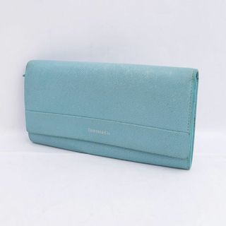 TIFFANY&Co. / ティファニー ■財布 長財布 レザー ティファニーブルー 【財布/サイフ/ウォレット/wallet/コイン】 ブランド【中古】 [0990013275]