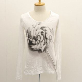 アガタ(AGATHA)のDIESEL / ディーゼル ◆長袖Tシャツ/ロンT/プリント/ホワイト/サイズL 【メンズ/MEN/男性/ボーイズ/紳士】 【古着】 メンズファッション【中古】 [0220481259](Tシャツ/カットソー(半袖/袖なし))