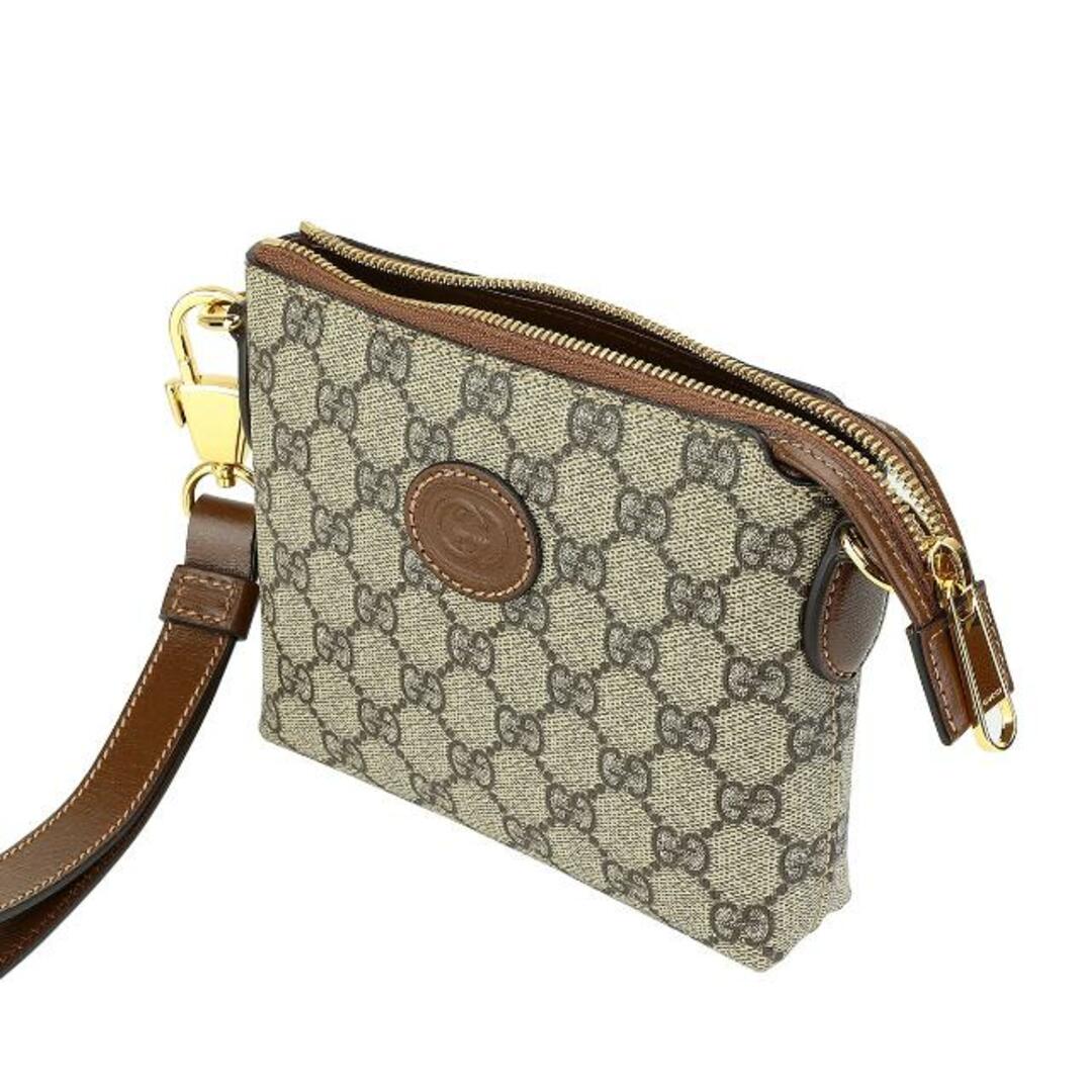 Gucci(グッチ)の新品 グッチ GUCCI ショルダーバッグ インターロッキングG ベージュ/エボニー レディースのバッグ(ショルダーバッグ)の商品写真