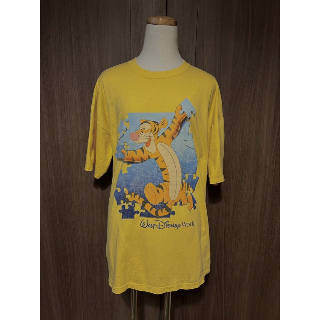 Disney(ディズニー)の90s USA製　 ディズニー　 Winnie The Pooh Tigger メンズのトップス(Tシャツ/カットソー(半袖/袖なし))の商品写真