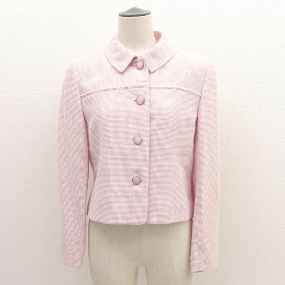 Courreges(クレージュ)のcourreges / クレージュ ◆セットアップ/フォーマル/ジャケット/ワンピース/ピンク/サイズ9 EFNAG-31890 【レディース/ガールズ/LADY/女性/婦人】 【古着】 レディースファッション【中古】 [0220485081] レディースのフォーマル/ドレス(スーツ)の商品写真