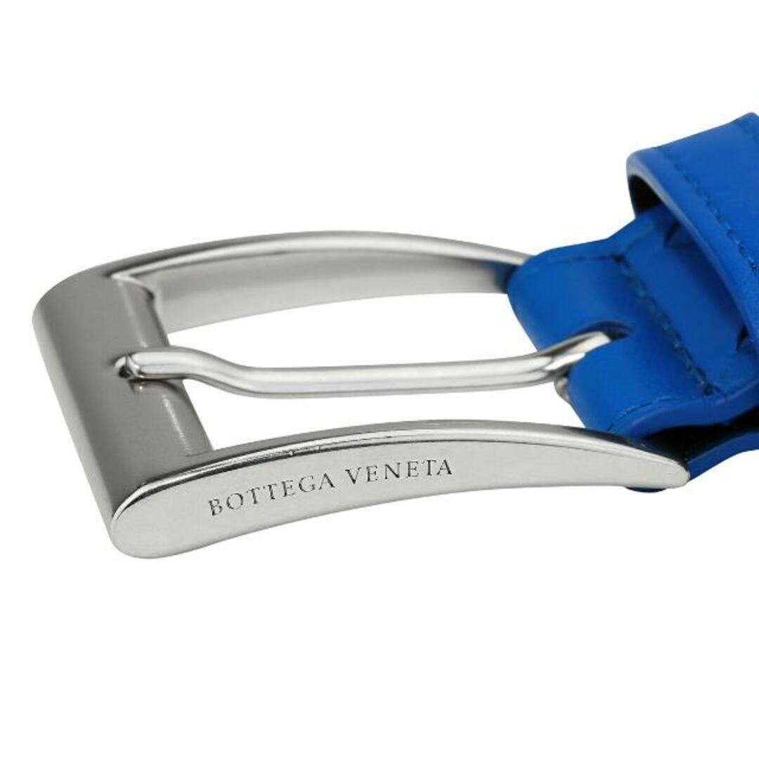 Bottega Veneta(ボッテガヴェネタ)の新品 ボッテガヴェネタ BOTTEGA VENETA ベルト レザーベルト ブルー 95 メンズのファッション小物(ベルト)の商品写真