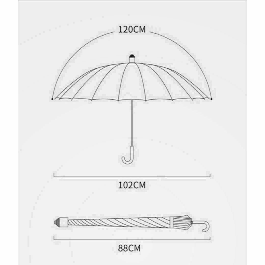 ☆カバー付き傘☆3色展開☆雨傘☆傘☆16本骨☆丈夫☆かわいい☆韓国☆長傘☆ レディースのファッション小物(傘)の商品写真