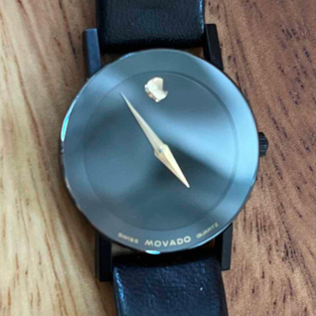 MOVADO - MOVADO 腕時計 ブラック レディース クウォーツの通販 MOVADO - MOVADO 腕時計 ブラック レディース クウォーツの通販