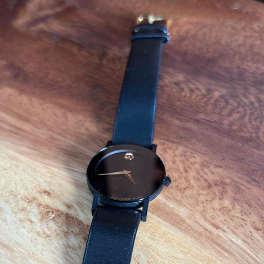 MOVADO - MOVADO 腕時計 ブラック レディース クウォーツの通販 MOVADO - MOVADO 腕時計 ブラック レディース クウォーツの通販