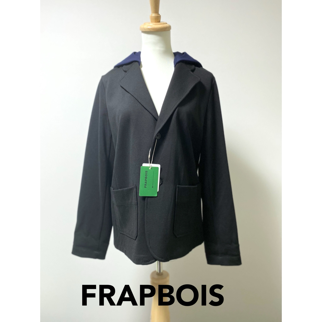 FRAPBOIS(フラボア)の【未使用】FRAPBOIS フラボア★ブラック セーラーポンチ  レディースのジャケット/アウター(テーラードジャケット)の商品写真