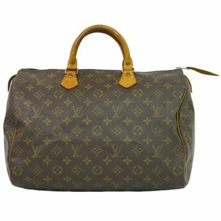 ルイヴィトン(LOUIS VUITTON)の本物 ルイヴィトン LOUIS VUITTON LV 旧型 スピーディ 35 モノグラム ハンドバッグ ボストンバッグ ブラウン M41524 Speedy ビトン バッグ 中古(ハンドバッグ)