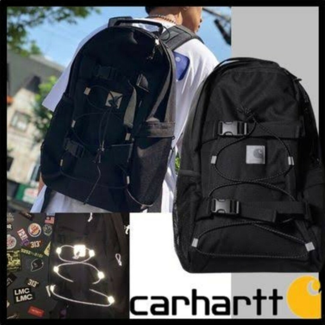 carhartt(カーハート)のja Carhartt リュック バックパック 男女兼用 鞄　ブラック　③ メンズのバッグ(バッグパック/リュック)の商品写真