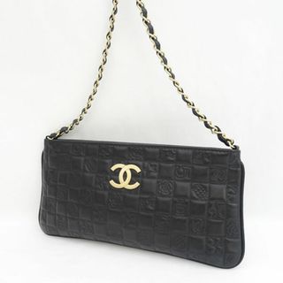 シャネル(CHANEL)のCHANEL / シャネル ◆アイコン チェーン ショルダーバッグ ブラック アクセサリーポーチ 【バッグ/バック/BAG/鞄/カバン】 ブランド【中古】 [0220486104](ショルダーバッグ)