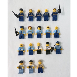 レゴ(Lego)のレゴミニフィグ 警察 泥棒 １８体セット①【used】(その他)