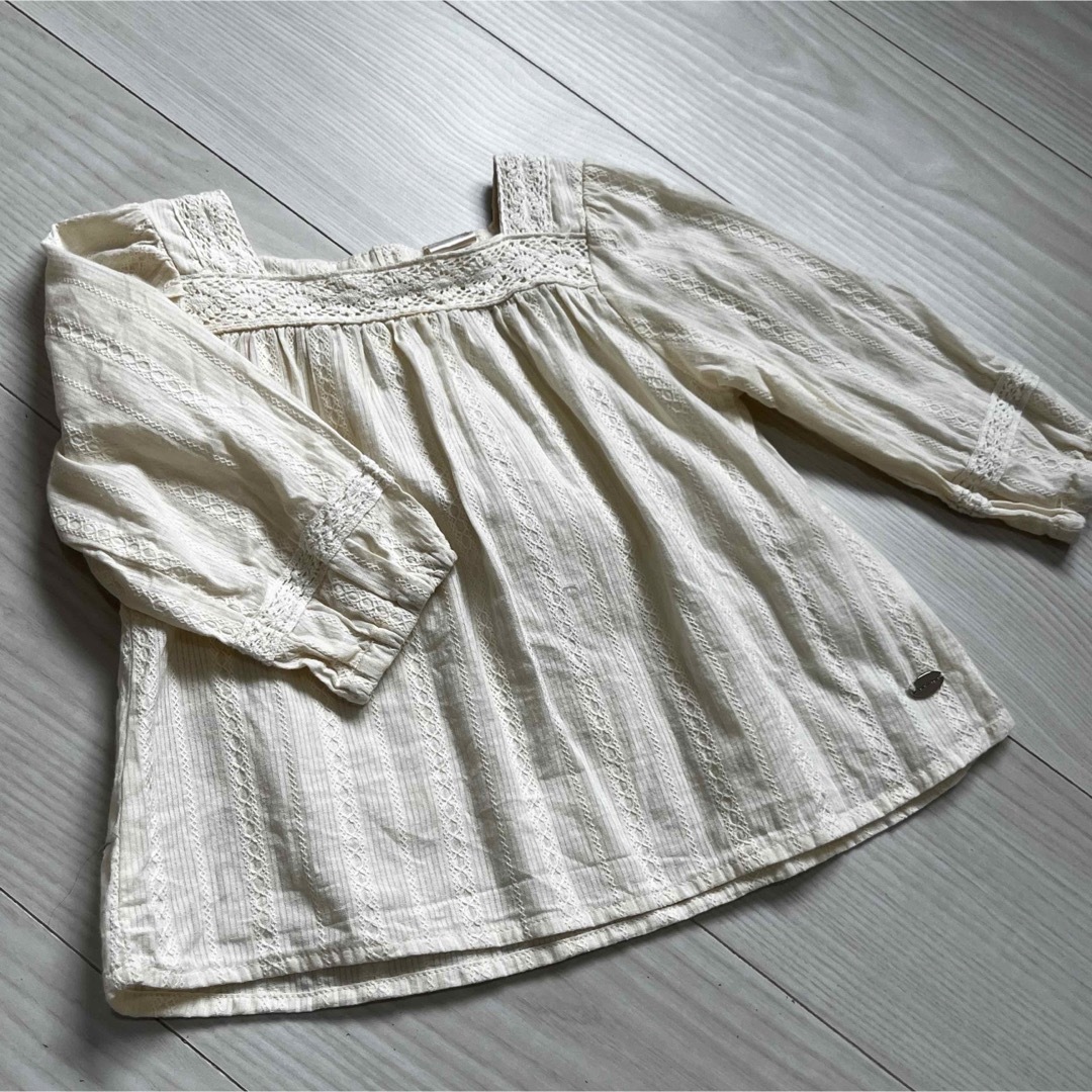 テータテート teteatete レースチュニック キッズ/ベビー/マタニティのキッズ服女の子用(90cm~)(ブラウス)の商品写真