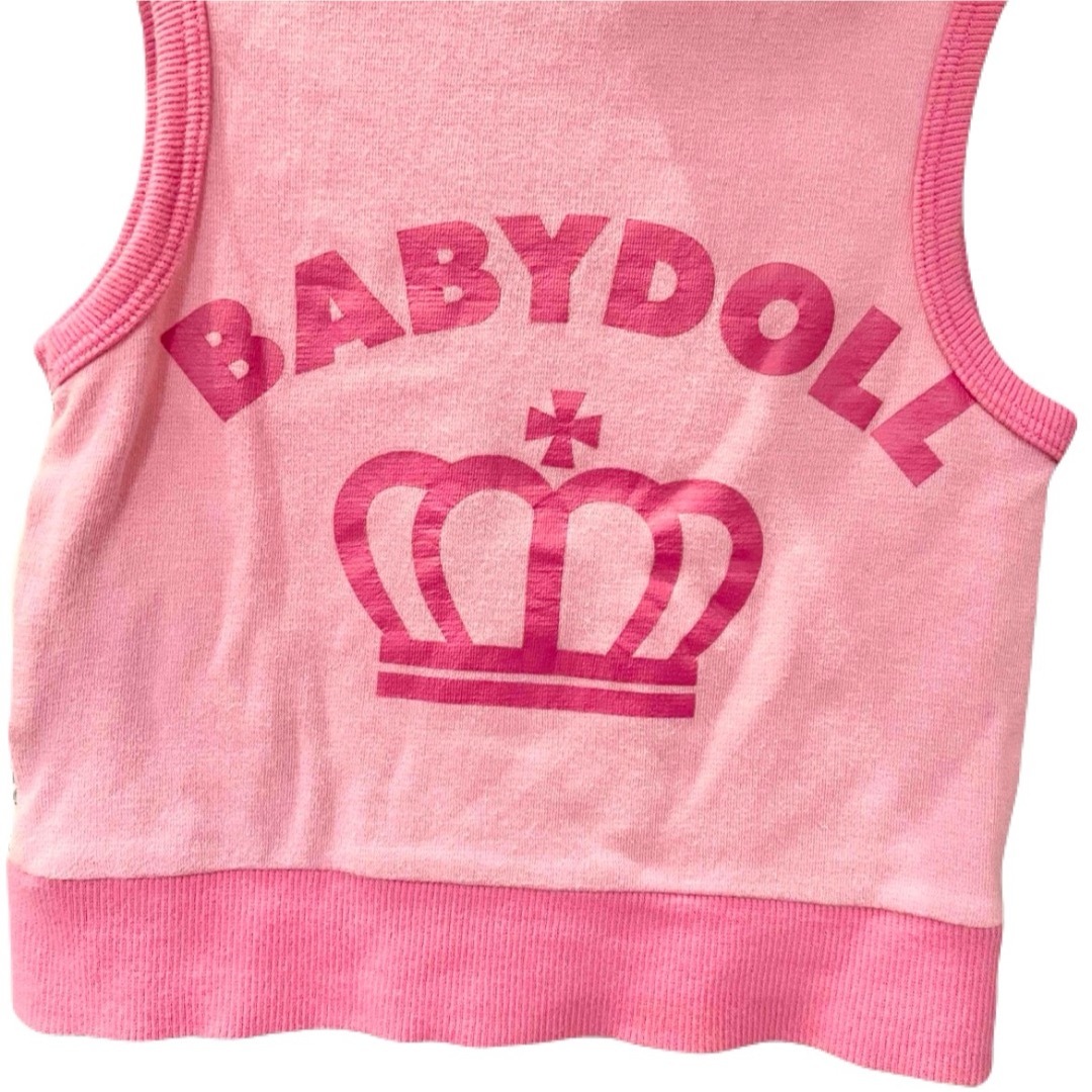 BABYDOLL(ベビードール)のBABYDOLL Disney ベスト パーカー サイズ80 即日発送 キッズ/ベビー/マタニティのベビー服(~85cm)(その他)の商品写真