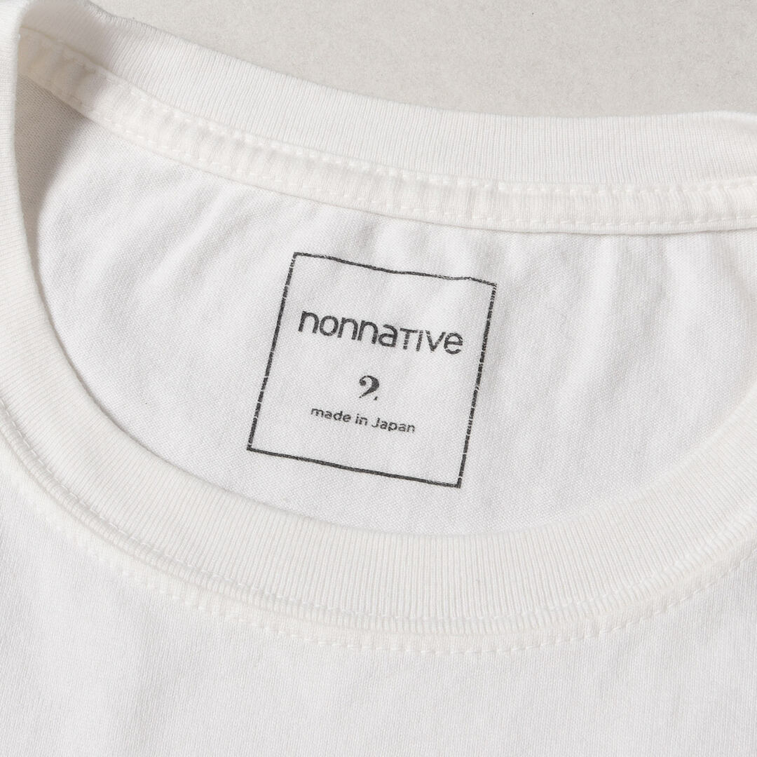 nonnative(ノンネイティブ)のNONNATIVE ノンネイティブ Tシャツ サイズ:2 20SS ロゴ刺繍 ラウンドカット 半袖Tシャツ DWELLER S/S MS TEE COTTON JERSEY NN-T3802 ホワイト 白 トップス カットソー クルーネック【メンズ】【中古】 メンズのトップス(Tシャツ/カットソー(半袖/袖なし))の商品写真