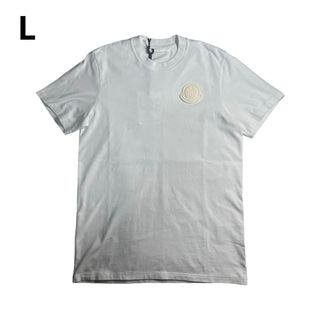 モンクレール(MONCLER)のMONCLER ロゴパッチ　Tシャツ　ホワイト L(Tシャツ/カットソー(半袖/袖なし))