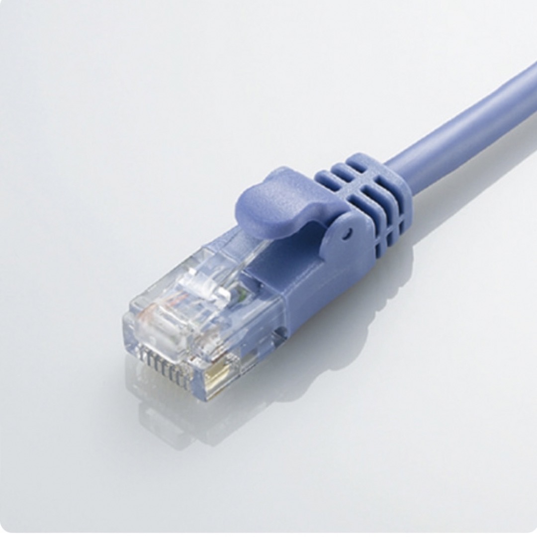 ELECOM(エレコム)のエレコム やわらかLANケーブル CAT6 2m ブルー LD-GPY／BU2 スマホ/家電/カメラのPC/タブレット(PC周辺機器)の商品写真