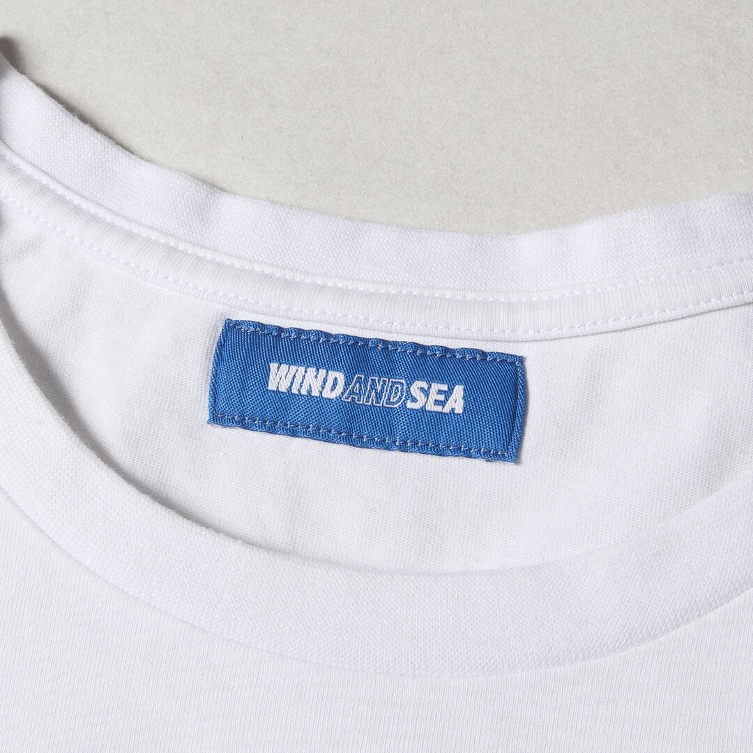 WIND AND SEA(ウィンダンシー)の美品 WIND AND SEA ウィンダンシー Tシャツ サイズ:L 20SS arena オーバーサイズ ストレッチ クルーネック 半袖Tシャツ ホワイト 白 コラボ トップス カットソー【メンズ】【中古】 メンズのトップス(Tシャツ/カットソー(半袖/袖なし))の商品写真