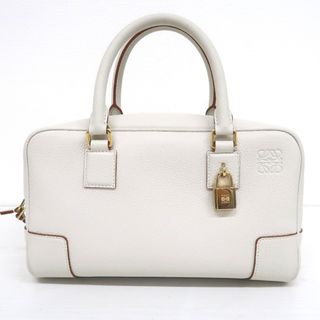 ロエベ(LOEWE)のロエベ ハンドバッグ アマソナ23 レザー ホワイト レディース LOEWE IT319881 中古(ハンドバッグ)