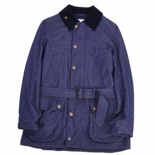 バーブァー(Barbour)の美品 バブアー Barbour ジャケット Beauchamp ビューチャンプ コットンナイロンデニム アウター メンズ M インディゴブルー(その他)