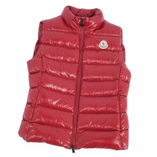 モンクレール(MONCLER)の美品 モンクレール MONCLER ベスト ダウンベスト GHANY GILET GHANY VEST ジレ ノースリーブ アウター レディース 0(XS相当) レッド(ダウンベスト)