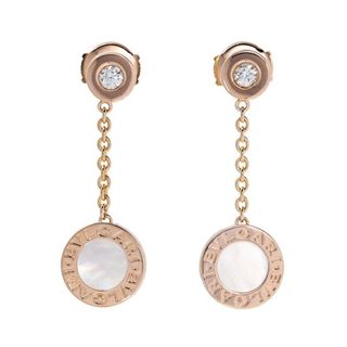 ブルガリ(BVLGARI)のブルガリ ブルガリブルガリ K18PG ピンクゴールド ピアス 中古(ピアス)