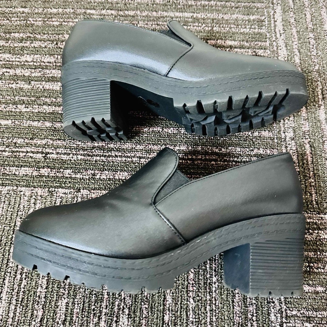 Lサイズ　チャンキー　ウェッジ　厚底　ブーツ レディースの靴/シューズ(ブーツ)の商品写真