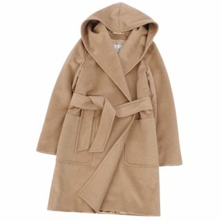 マックスマーラ(Max Mara)の未使用 マックスマーラ Max Mara コート 白タグ ピュアキャメル RIALTO リアルト ラップコート フード付き アウター レディース JI40 USA6 FB38 GB8(M相当) ブラウン(その他)