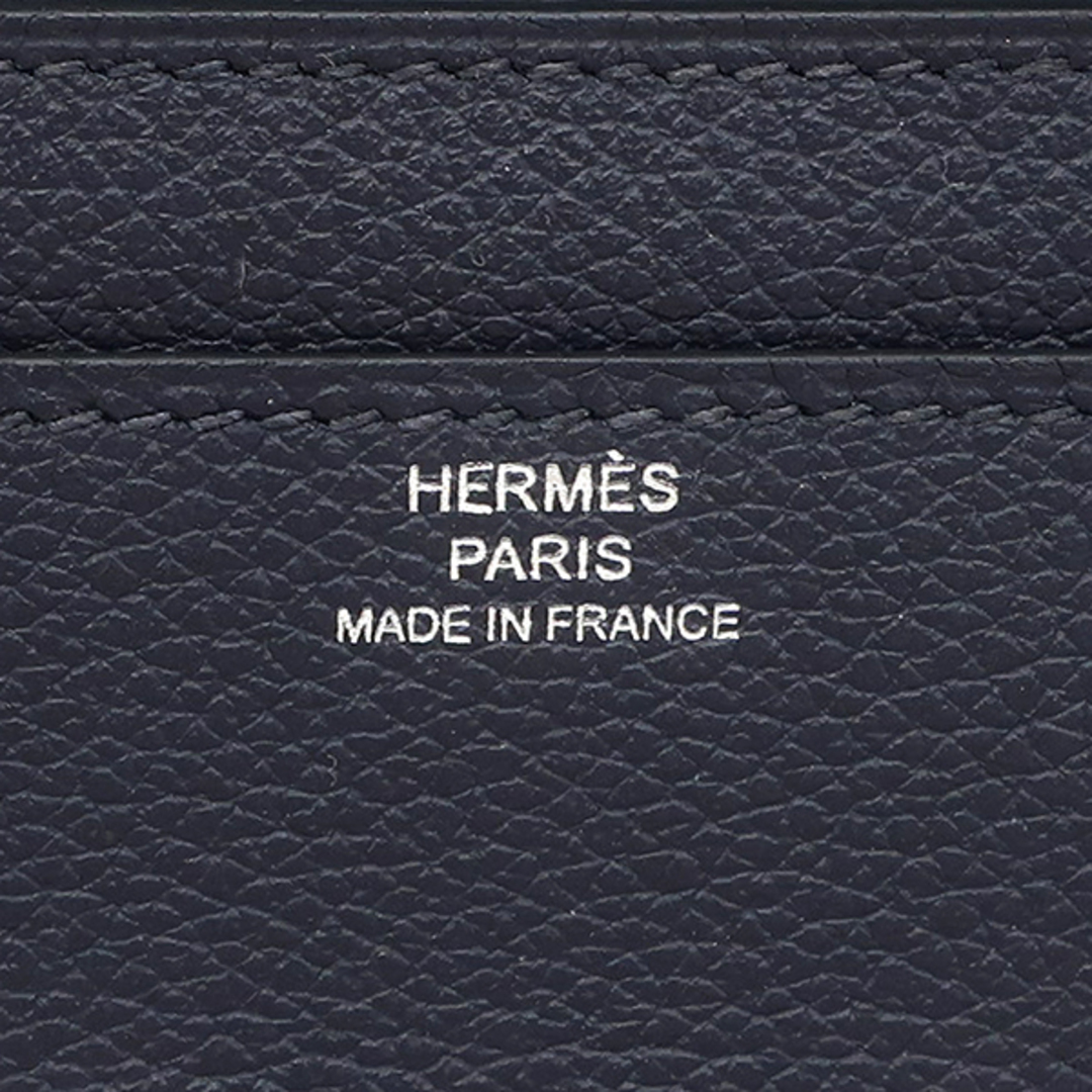 Hermes(エルメス)のエルメス HERMES 長財布 コンスタンス ロング トゥ ゴー エバーカラー ブルーニュイ シルバー金具 紺 二つ折り財布  Y刻印 【箱】【中古】 レディースのファッション小物(財布)の商品写真