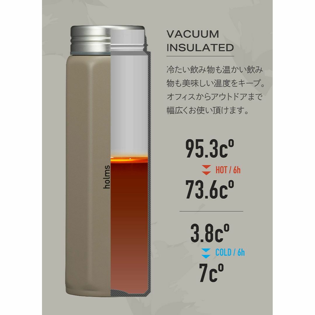 【色: ベージュ】シービージャパン(CB JAPAN) 水筒 ベージュ 460m インテリア/住まい/日用品のキッチン/食器(弁当用品)の商品写真