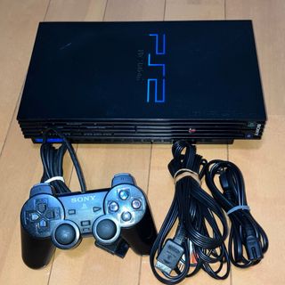 プレイステーション2(PlayStation2)のPS2 SCPH-39000 ブラック本体セット(家庭用ゲーム機本体)